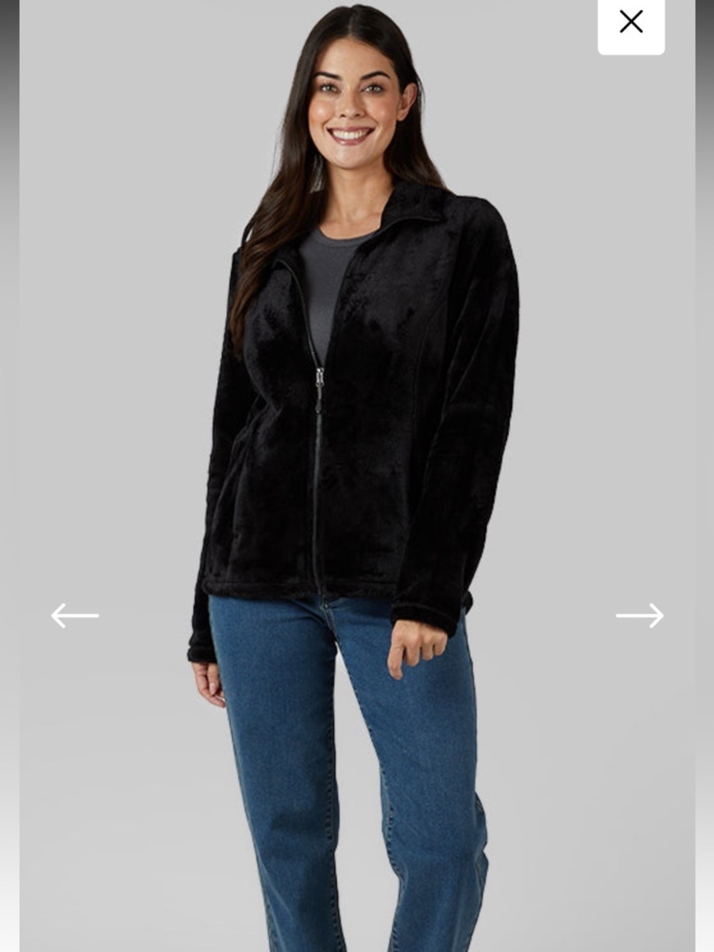 32 Degree Heat WOMEN'S LUXE FUR FULL-ZIP